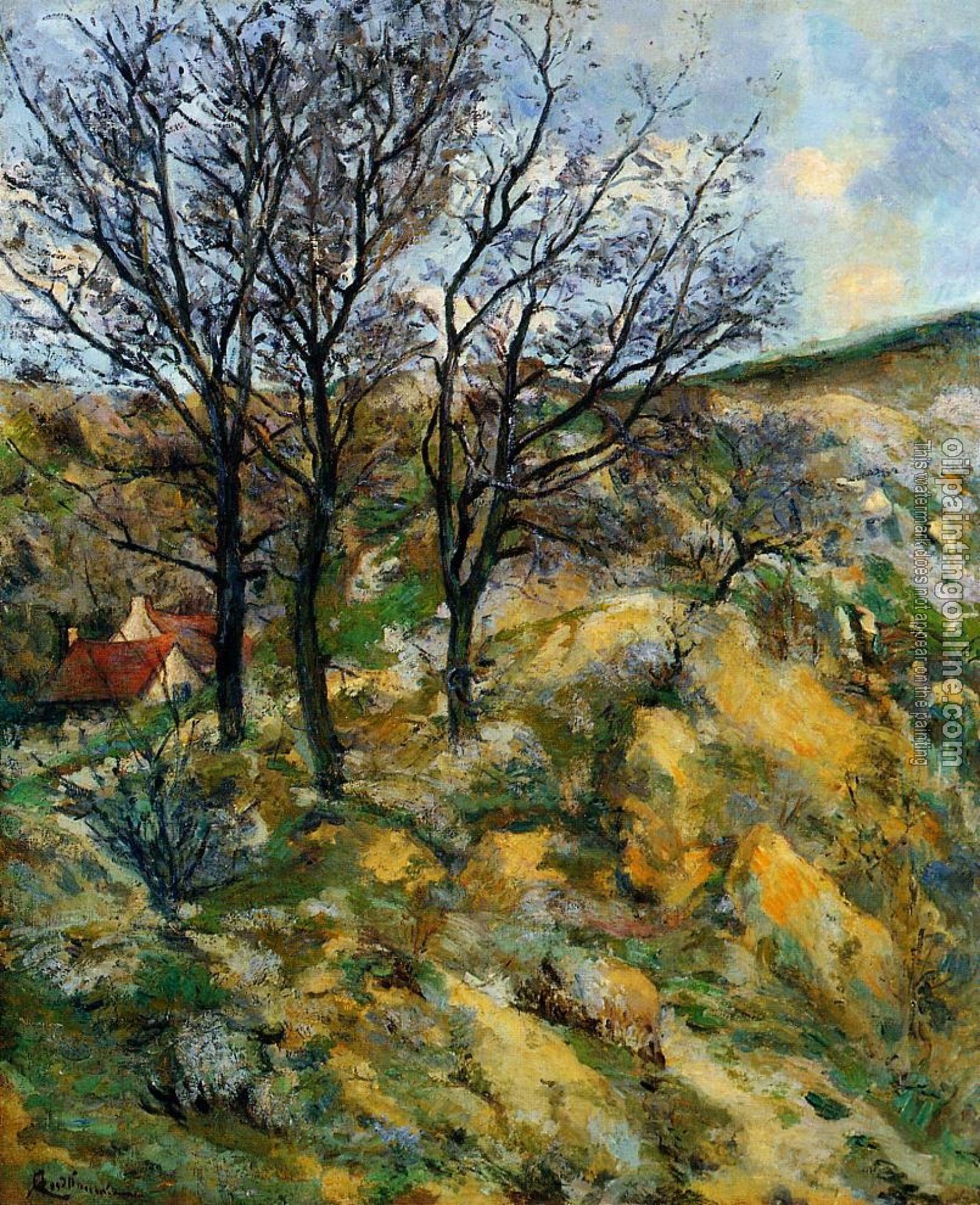 Guillaumin, Armand - Landscape with Red Roofs